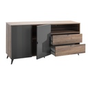 COM-BS0802K84404  Buffet INFINITO 2 portes 2 tiroirs H85xL180xP43cm vue3