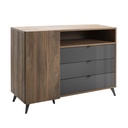 COM-BS4533K84404 Buffet INFINITO 1 porte 3 tiroirs H95xL143xP47cm vue2