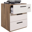 COM-CT4855K85906 Chevet LAPIS 3 tiroirs avec clé H61xL50xP47cm vue3