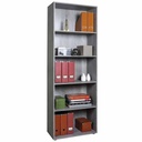 COM-LB4084K56206 Etagère ESPRESSO 5 étages gris H200xL69xP35cm vue3
