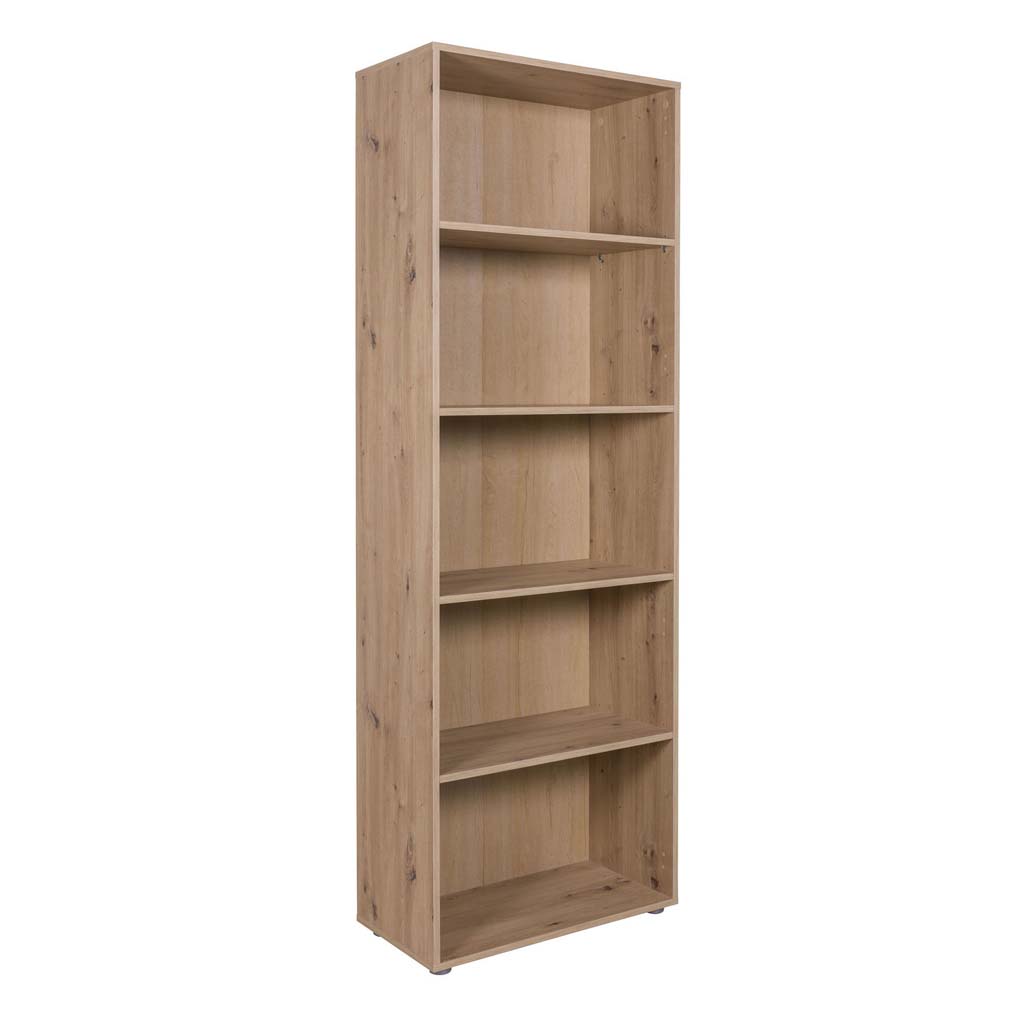COM-LB4084K76506 Etagère ESPRESSO 5 étages bois H200xL69xP35cm vue2