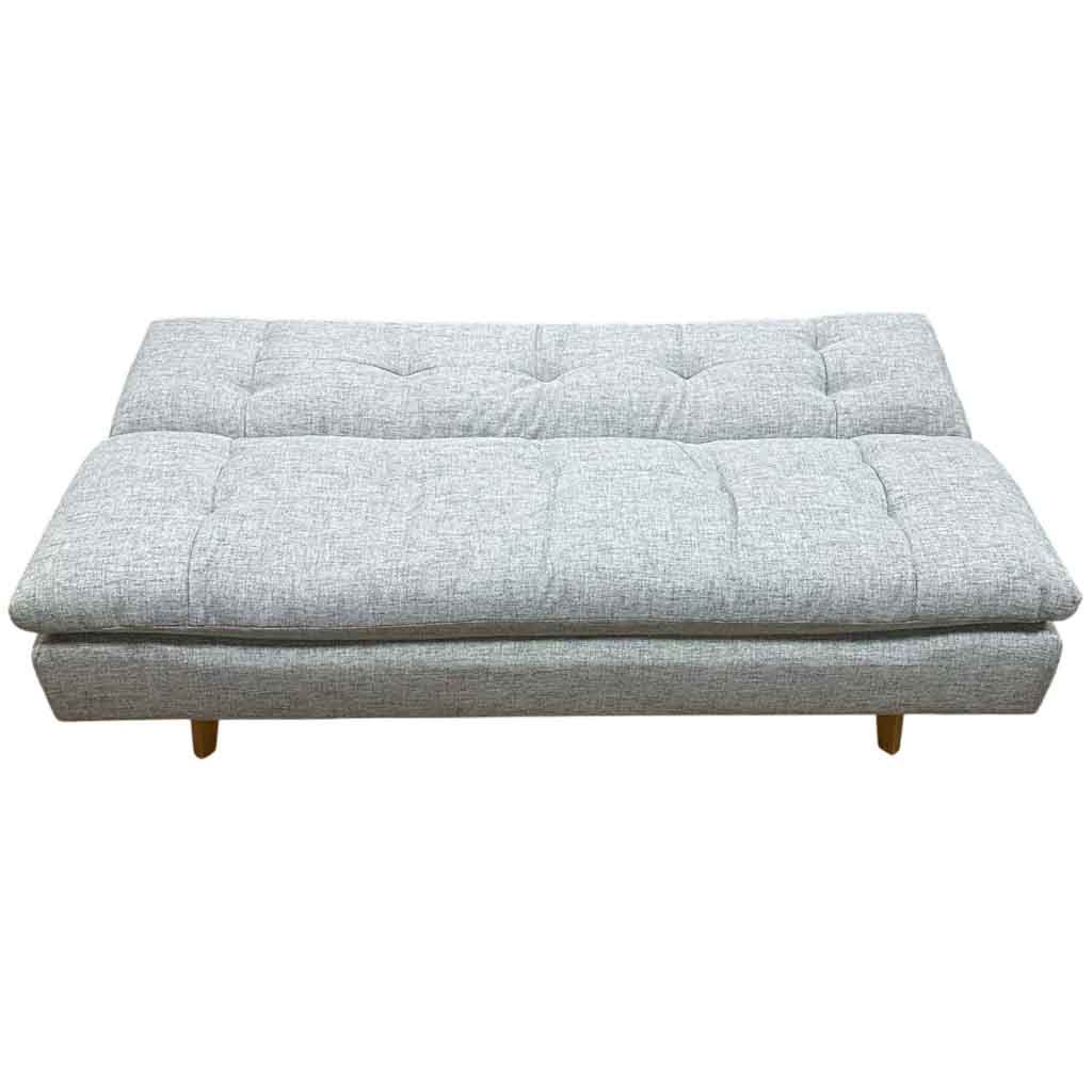 AD-5LAB-198N1S-P3-6#N1-452 Click clack 3 places Gris H78xL180xP51cm - couchage H40xL180xP110cm vue3