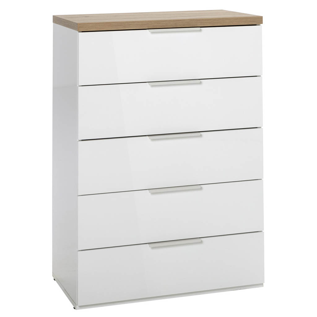 COM-CT0366K77404 Commode MUNDI 5 tiroirs H103xL69xP45cm vue côté1