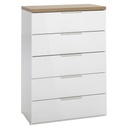 COM-CT0366K77404 Commode MUNDI 5 tiroirs H103xL69xP45cm vue côté1