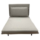 AD-LAH279N37-1-P100-2#N1-041 Fauteuil convertible Taupe H83xL100xP78cm - couchage H26xL100xP190cm vue3