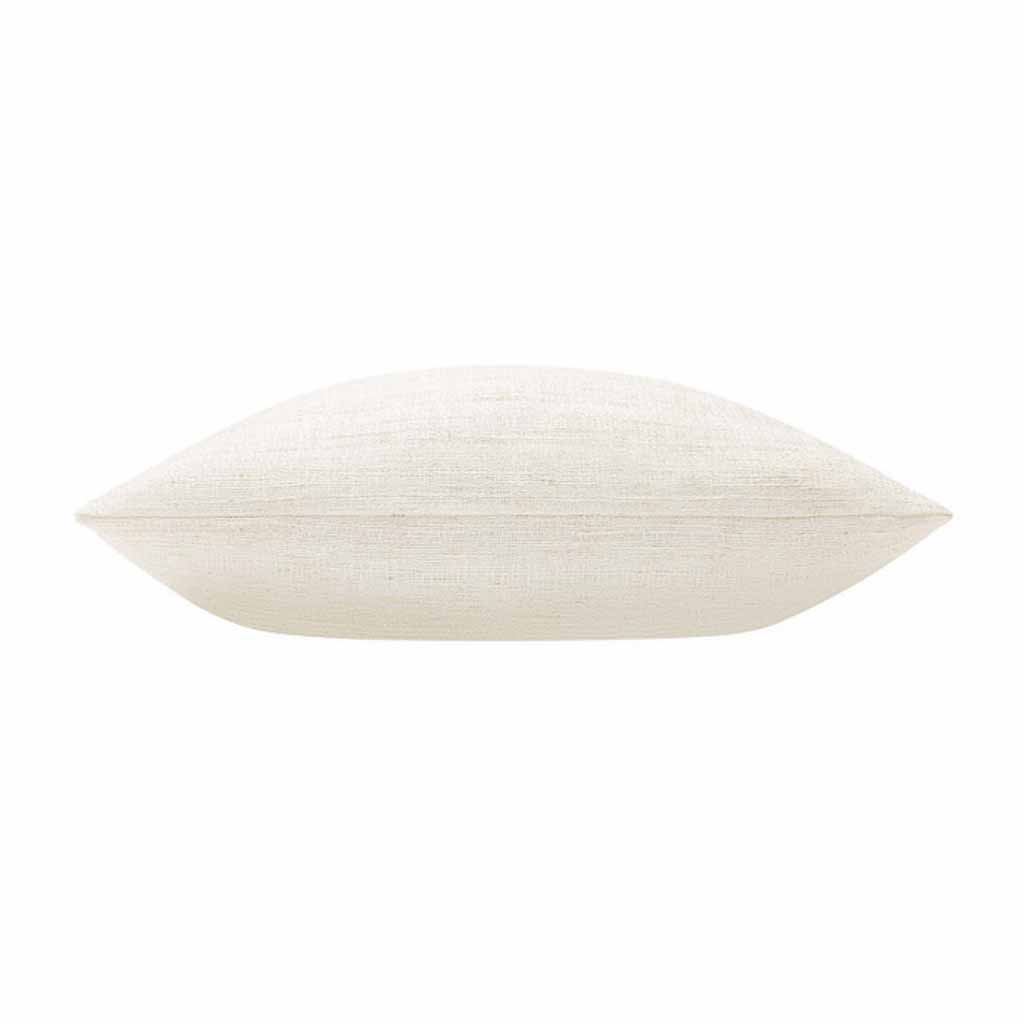 Coussin déhoussable compresse 45x45cm effet lin tisse Nando naturel - 2