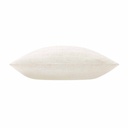 Coussin déhoussable compresse 45x45cm effet lin tisse Nando naturel - 2
