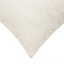 Coussin déhoussable compresse 45x45cm effet lin tisse Nando naturel - 3