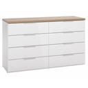 COM-CT0364K77404 Commode MUNDI 8 tiroirs H83xL136xP35cm vue côté1
