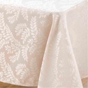Nappe rectangle 140x240cm Jacquard Doriane naturel - 2