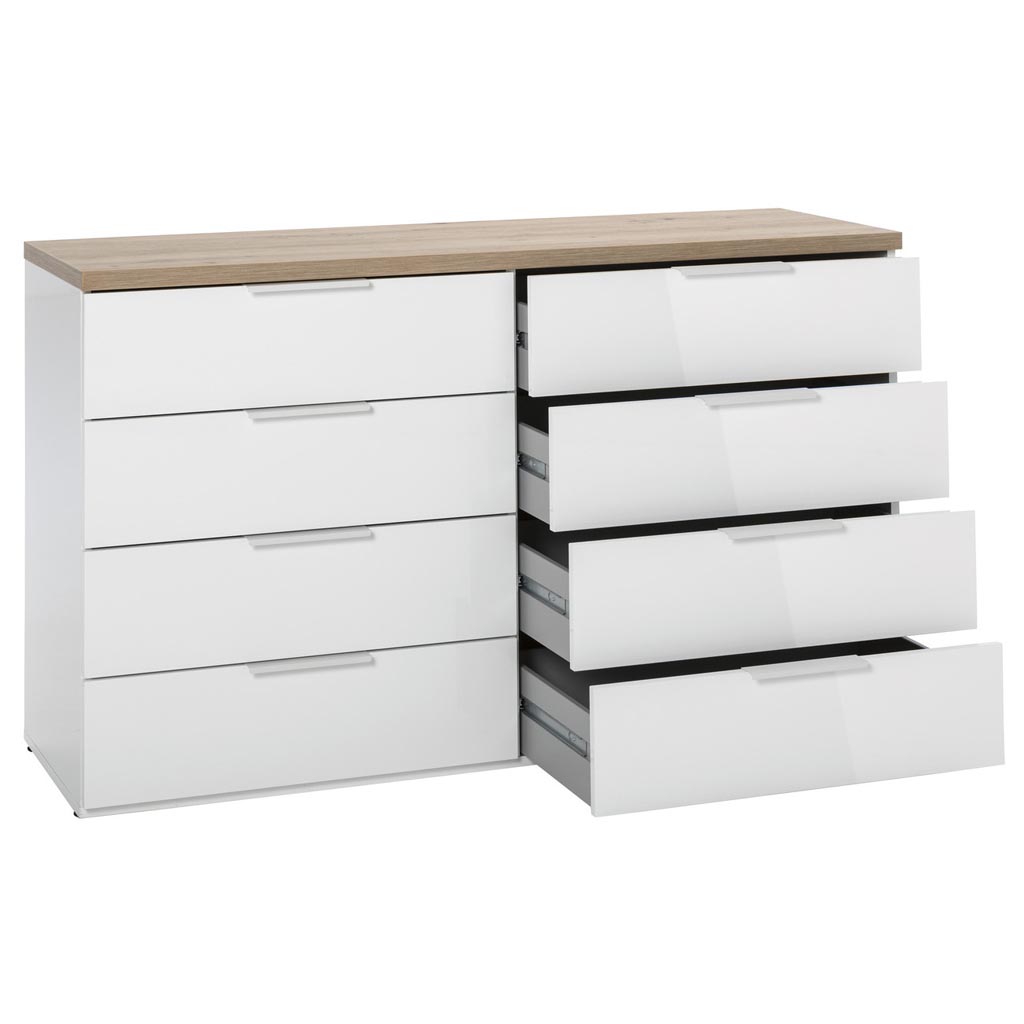 COM-CT0364K77404 Commode MUNDI 8 tiroirs H83xL136xP35cm vue côté2
