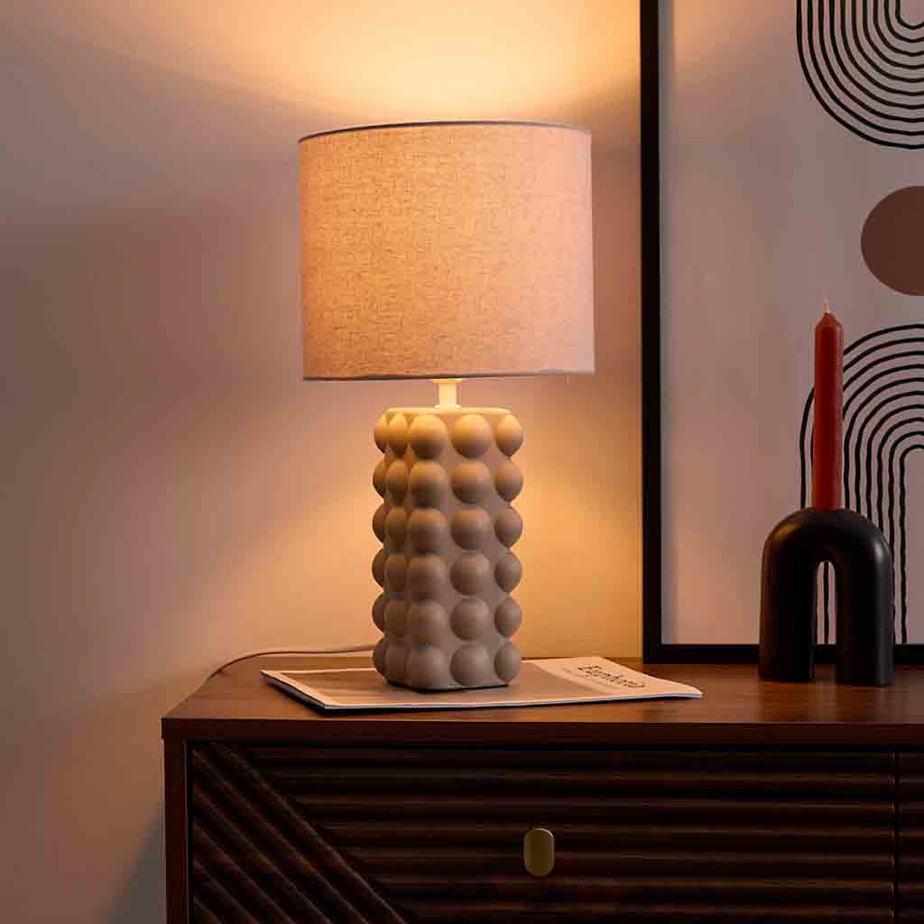 Lampe céramique taupe M6-2