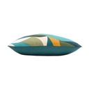 Coussin déhoussable compresse 50x50cm polycoton imprime Swan-1