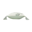 Coussin déhoussable compressé pompons 30x50cm coton/polyester imprimé Nympheas des places-2
