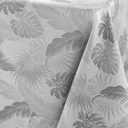 Nappe rectangle 140x250cm Jacquard enduit Enola gris-2