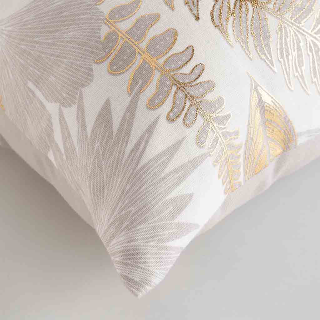 Coussin déhoussable compressée 40x60cm coton/polyester imprimé metal Melisse des places-2