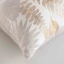 Coussin déhoussable compressée 40x60cm coton/polyester imprimé metal Melisse des places-2