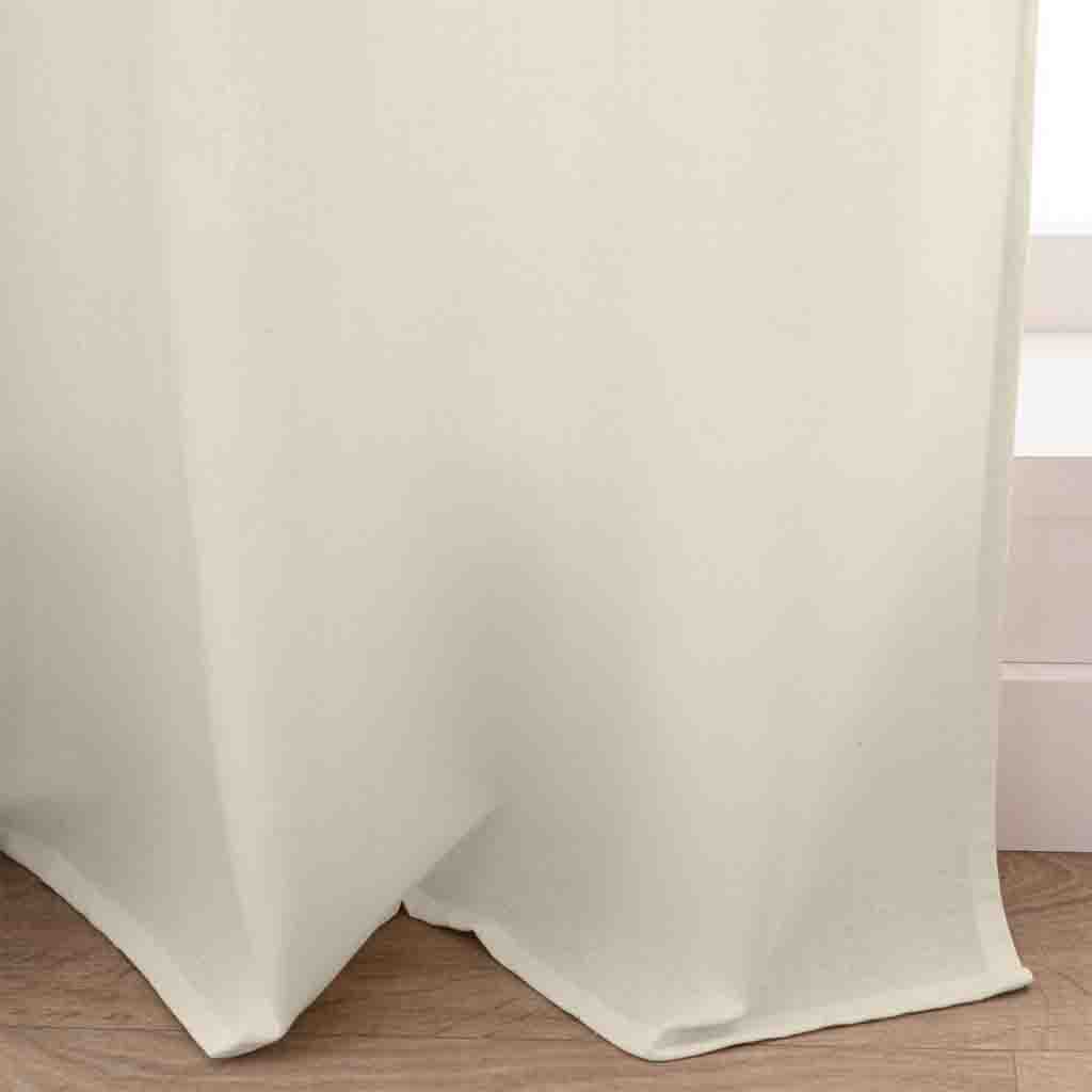 Rideau à oeillets 140x240cm coton/polyester + top métallise + pompon Manolo-3