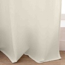 Rideau à oeillets 140x240cm coton/polyester + top métallise + pompon Manolo-3