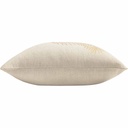 Coussin déhoussable compressé 45x45cm polycoton imprimé métallise Isadora ocre des places-2