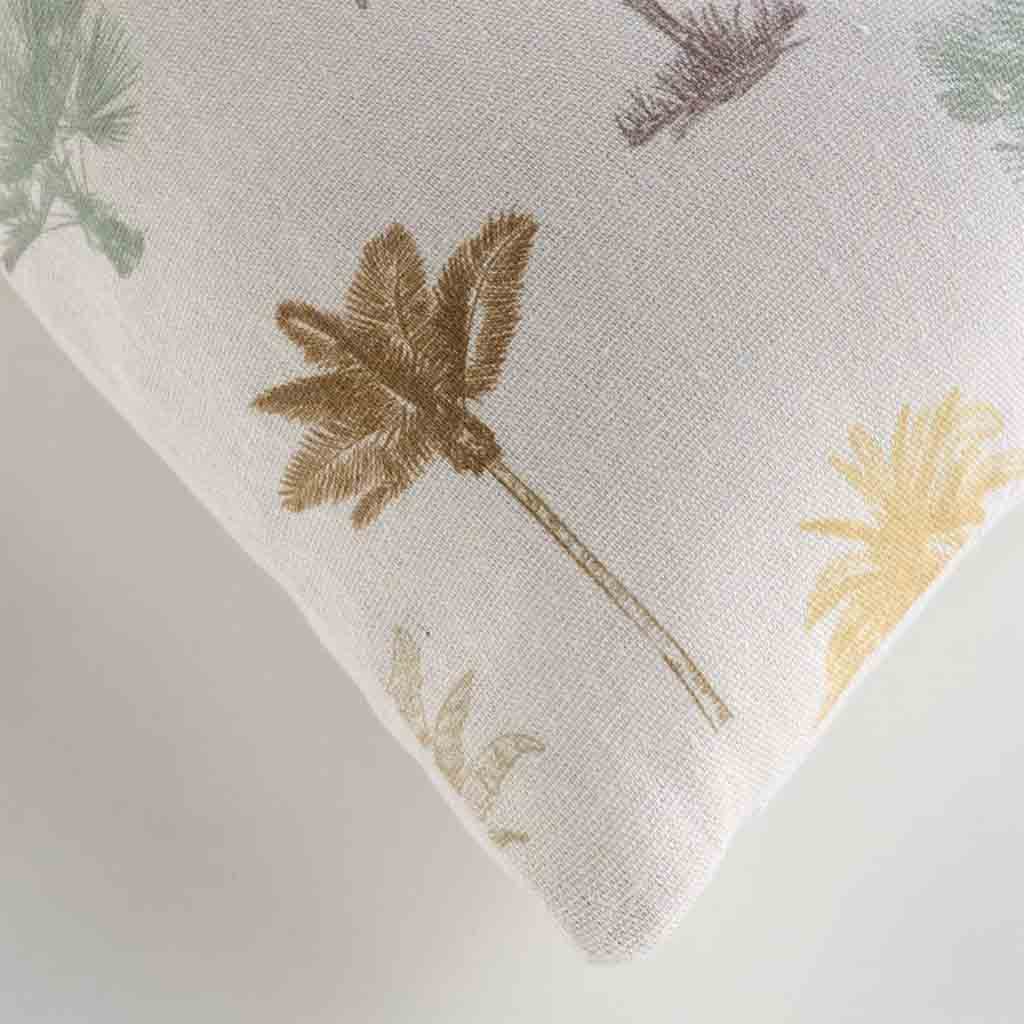 Coussin déhoussable compressé 45x45cm polycoton imprime Palmelia-3