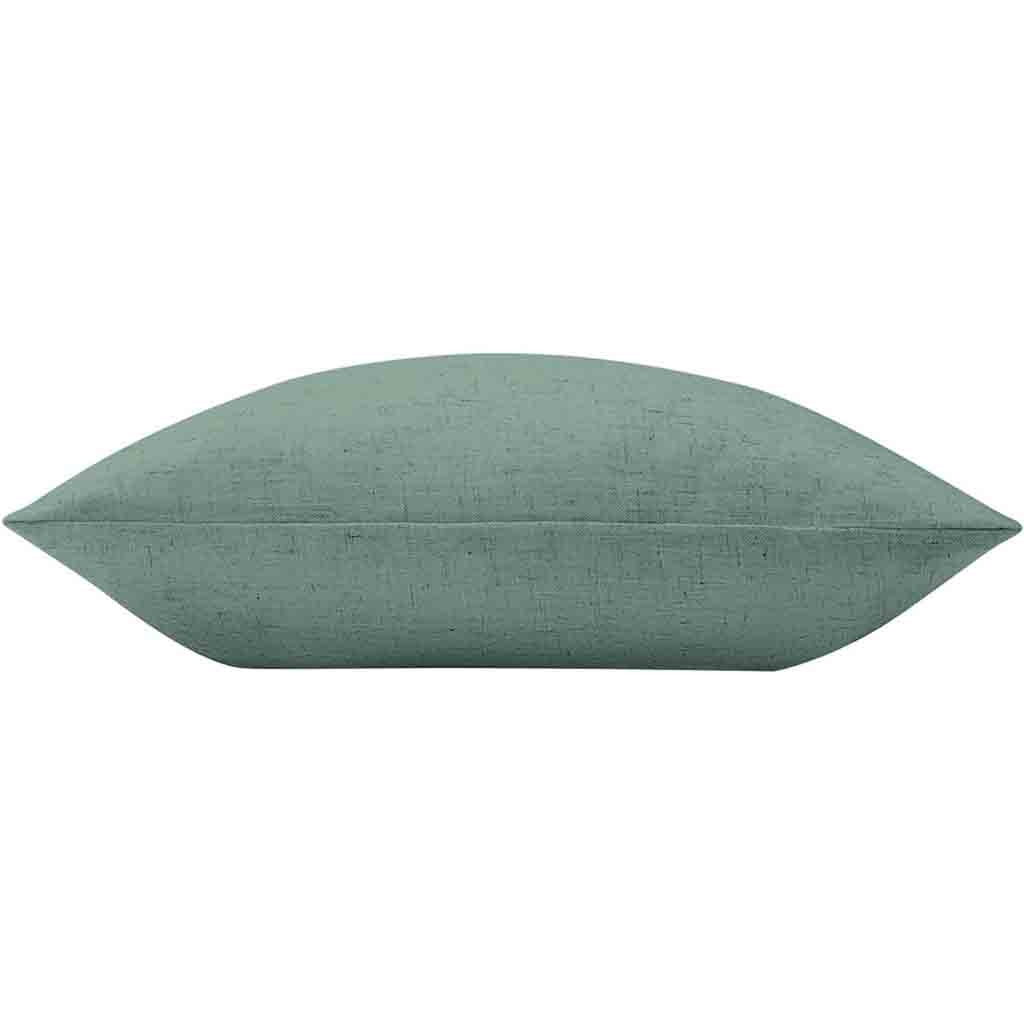 Coussin déhoussable compresse 60X60cm effet lin tisse Nando cedre-2