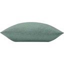 Coussin déhoussable compresse 60X60cm effet lin tisse Nando cedre-2