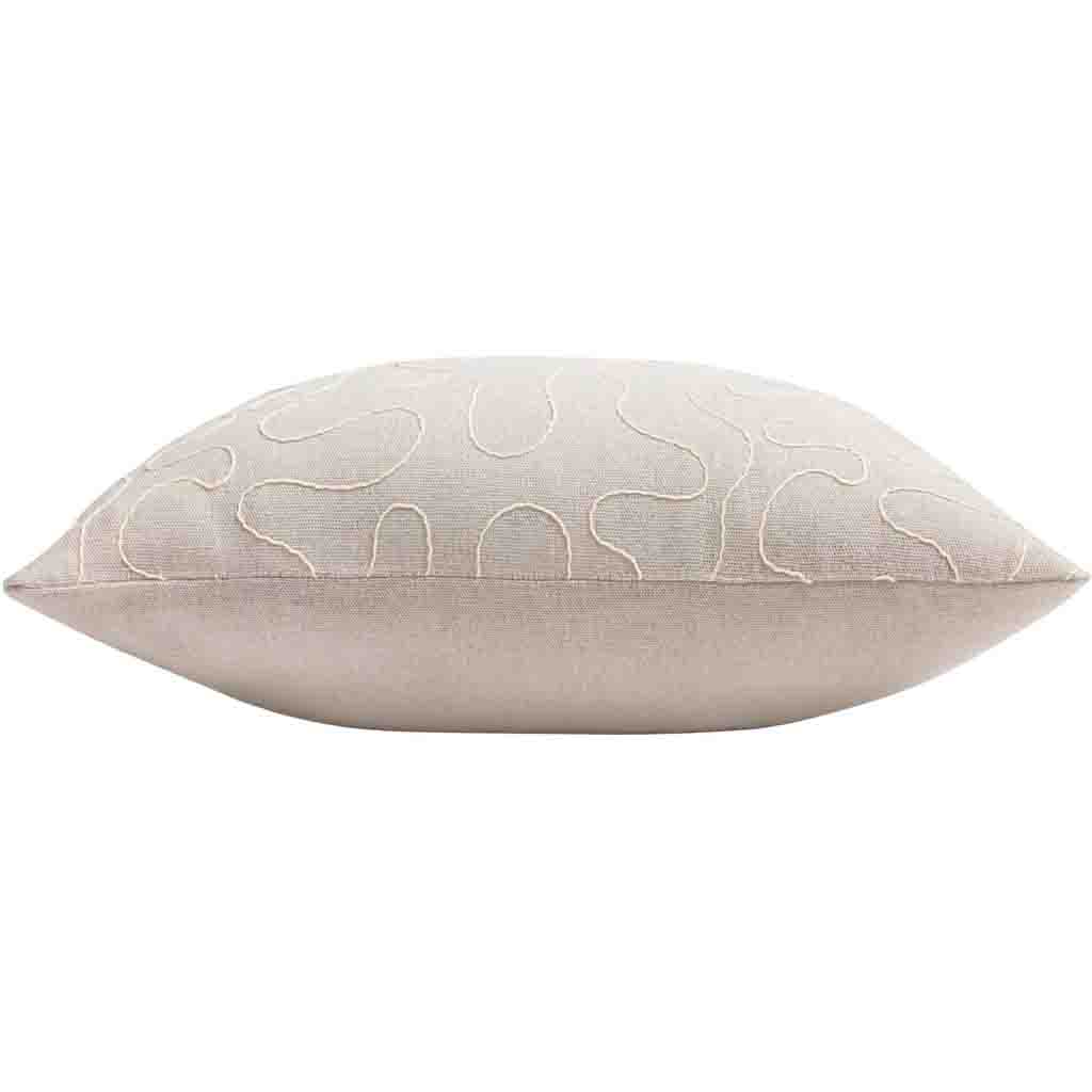 Coussin déhoussable compresse 45x45cm polycoton uni + fantaisie Cirana-2