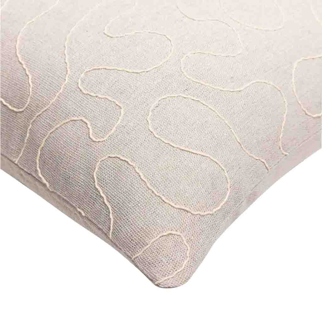 Coussin déhoussable compresse 45x45cm polycoton uni + fantaisie Cirana-3