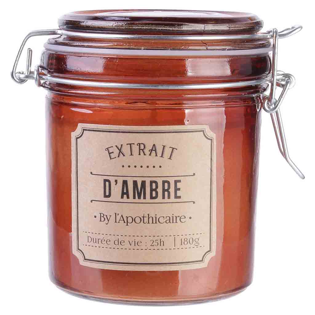 Bougie parfumée bocal apothicaire H10cm M12-2