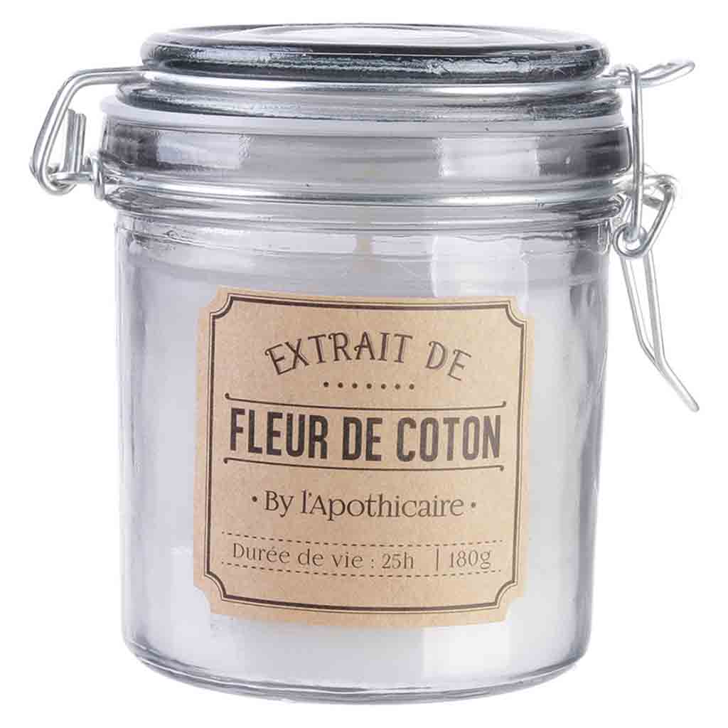 Bougie parfumée bocal apothicaire H10cm M12-3