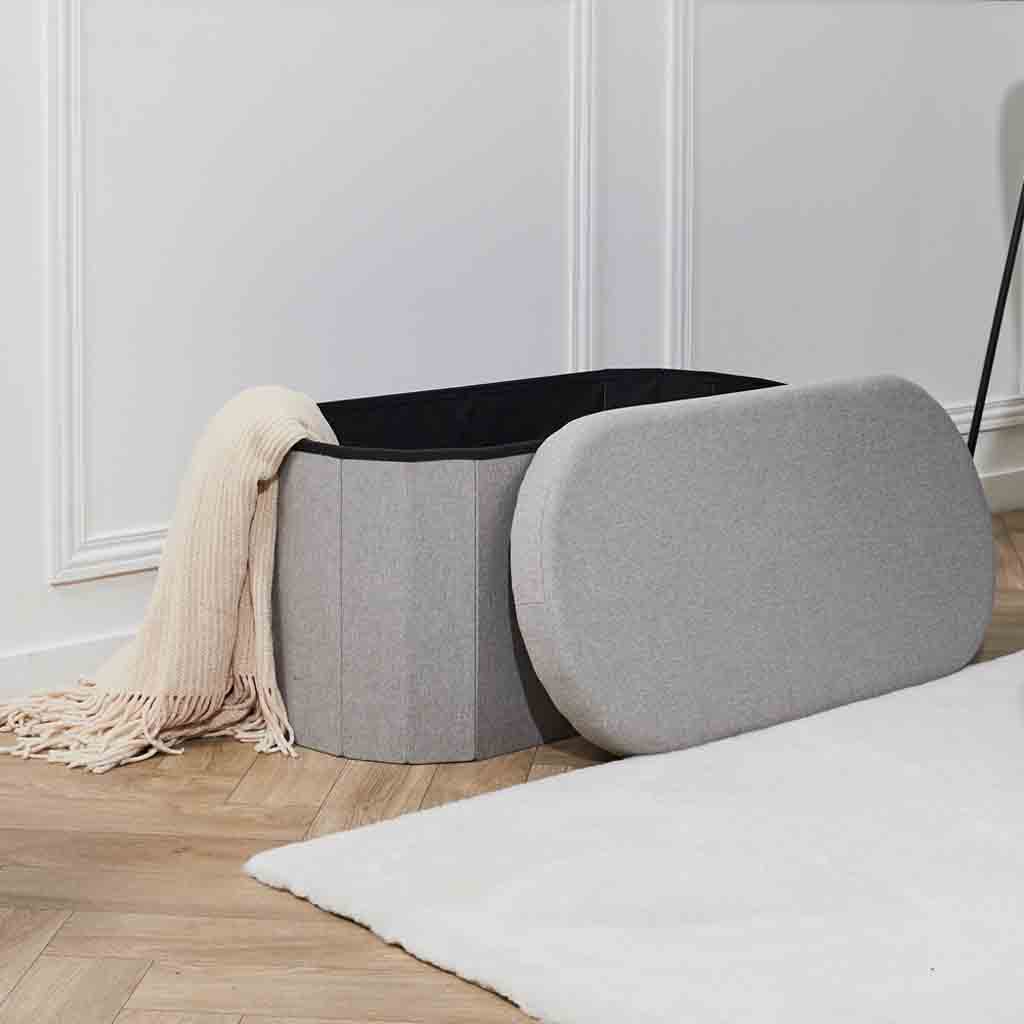 Coffre blanc pliable gris pills M2