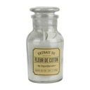 Bougie parfumée top verre apothicaire H11.6cm M24