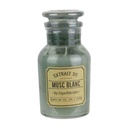 Bougie parfumée top verre apothicaire H11.6cm M24