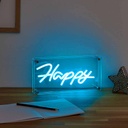 Lampe acrylique effet neon Happy M6