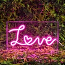 Lampe acrylique led effet neon Love M12