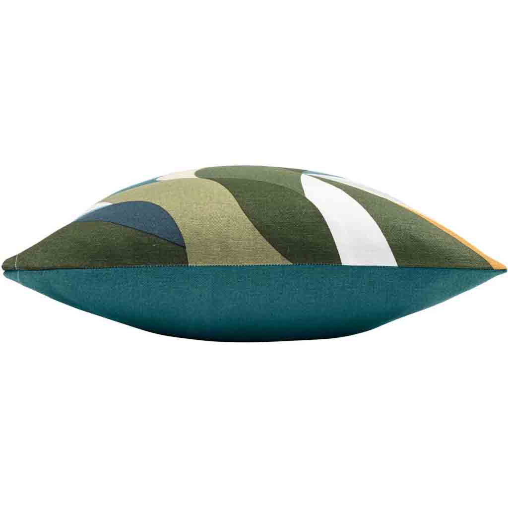 Coussin déhoussable compresse 40x60cm polycoton imprimé Swan-2