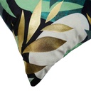 Housse de coussin + encart 40x40cm velours imprime or Boreale des places-2