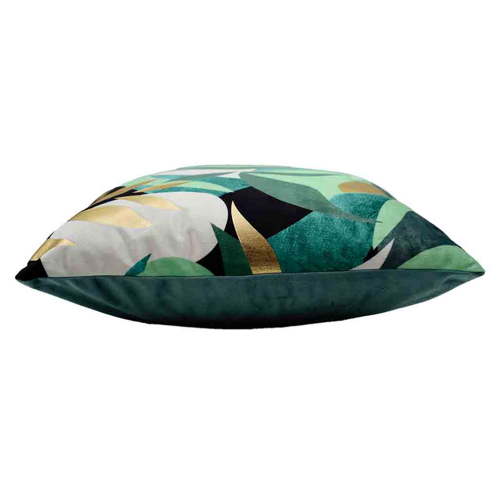 Housse de coussin + encart 40x40cm velours imprime or Boreale des places-3