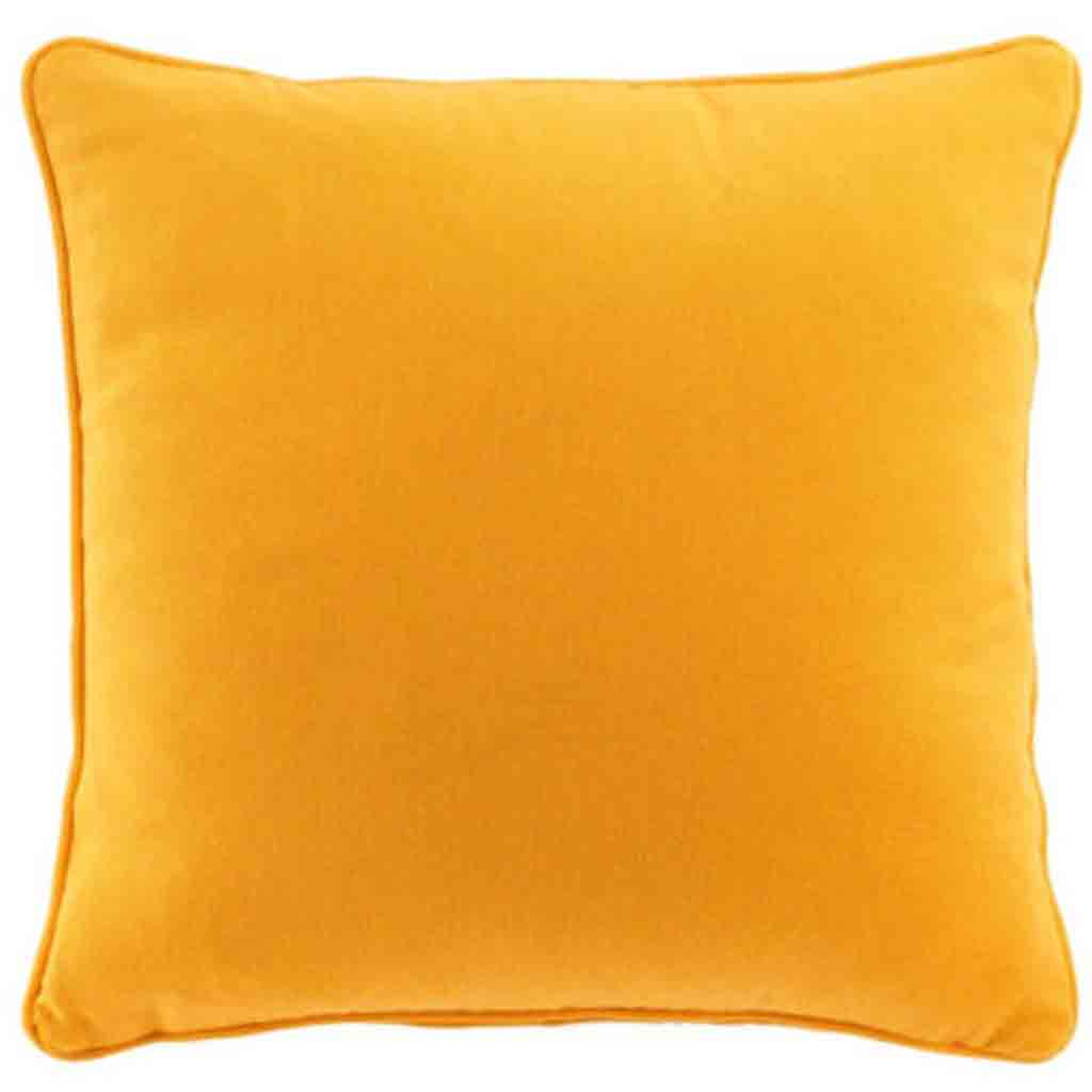 Housse de coussin + encart 40x40cm 60% coton 40% polyester Twily jaune-2