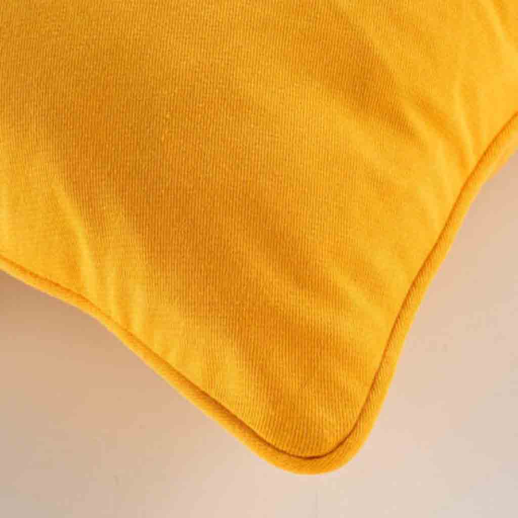 Housse de coussin + encart 40x40cm 60% coton 40% polyester Twily jaune-4