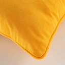 Housse de coussin + encart 40x40cm 60% coton 40% polyester Twily jaune-4