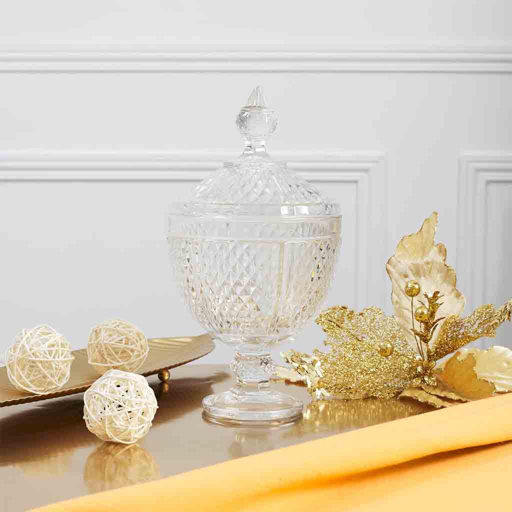 Bonbonnière design diamant H31cm M6-3