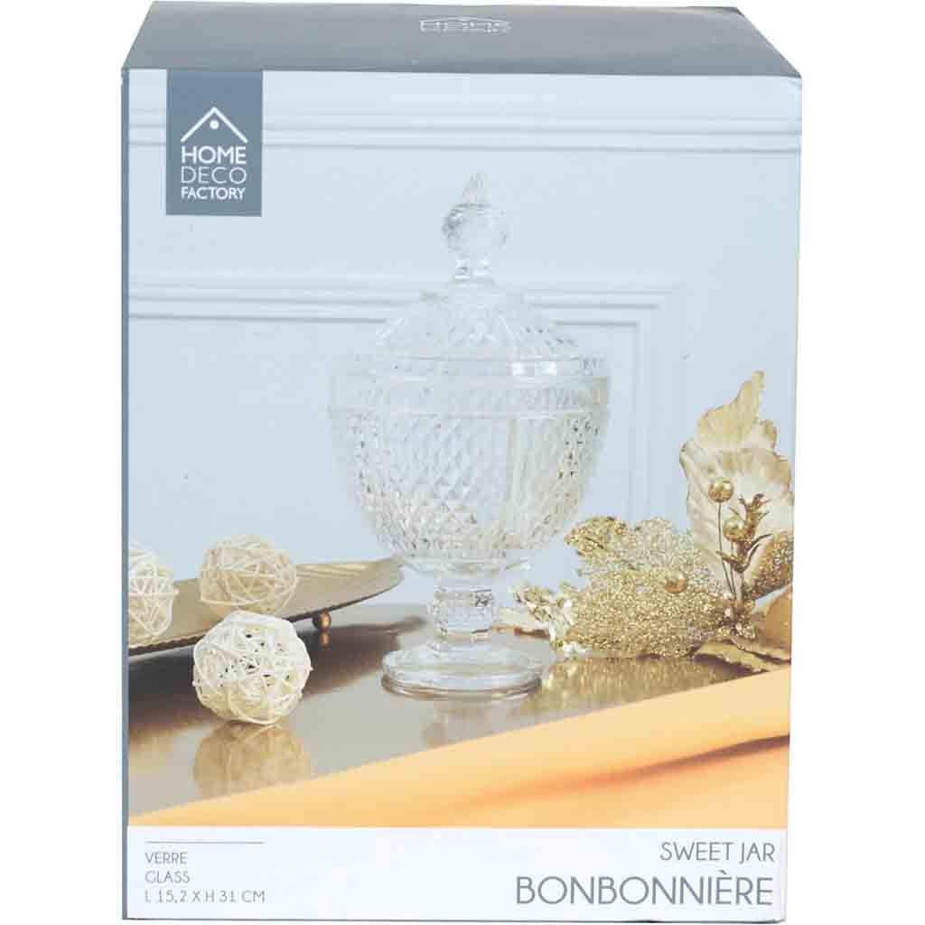 Bonbonnière design diamant H31cm M6-4