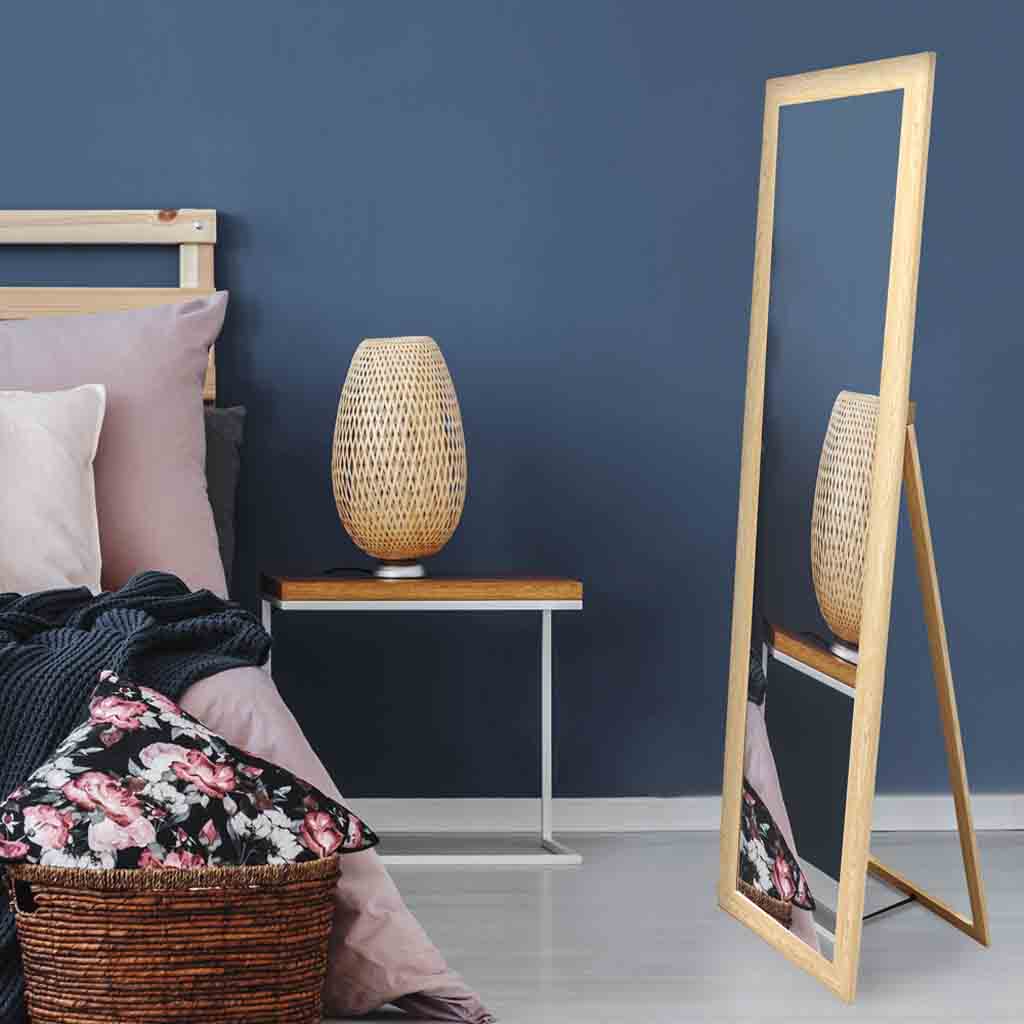 Miroir en bois sur pied 150*39