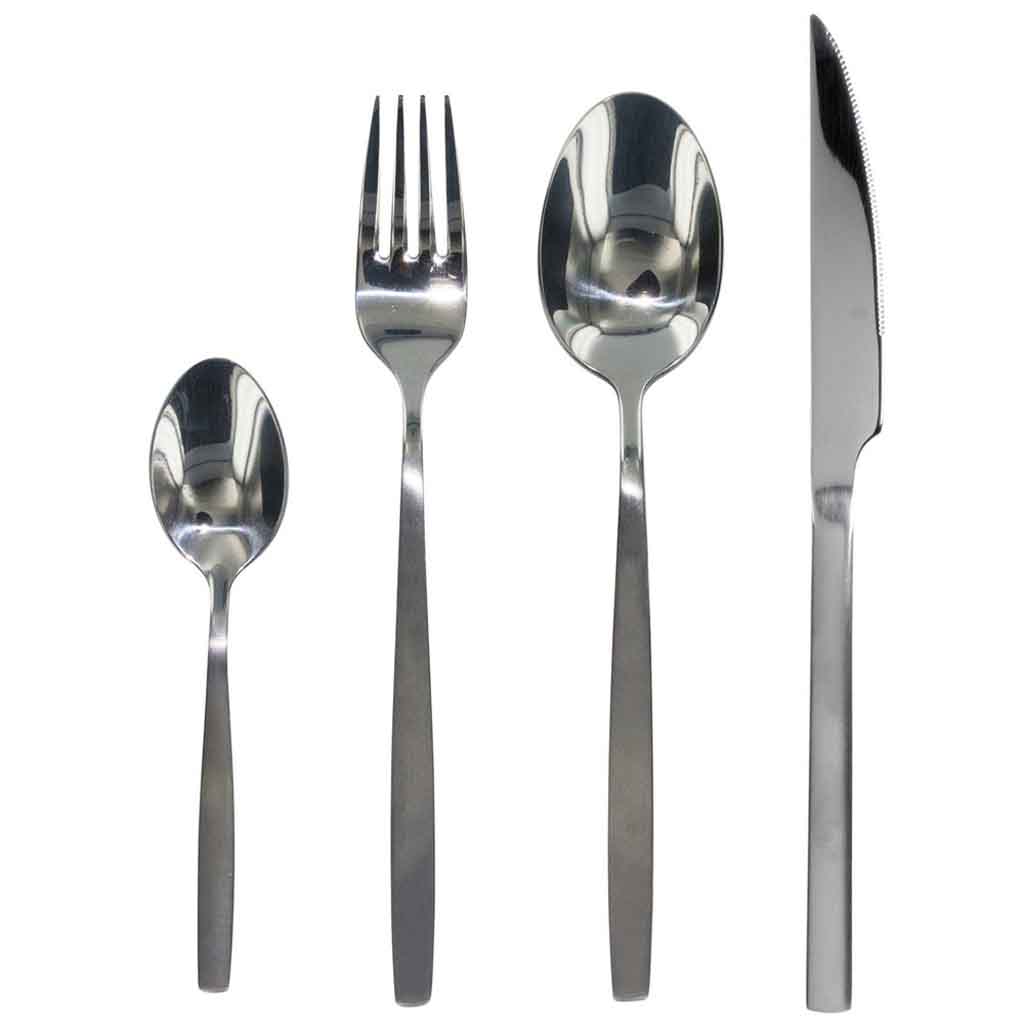 Couvert 16pcs  mat Shiny inox Julia M8-2