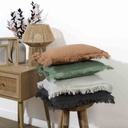 Coussin gauffre Ocre 40x40cm M6-3