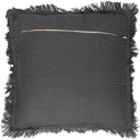 Coussin gauffre vert ANTHRACITE 40x40cm M6 