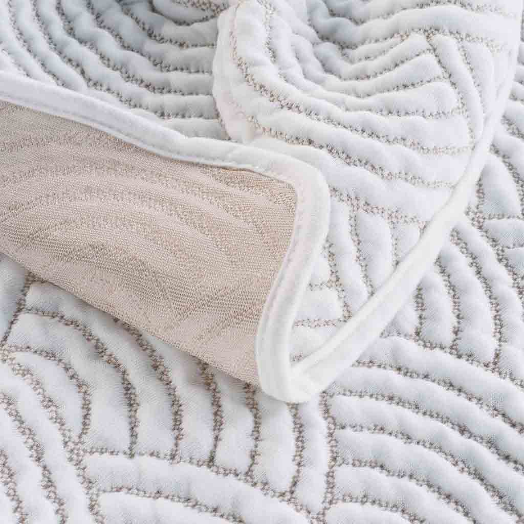 Couvre lit 2P matelas 220x240cm + 2 housse de coussin 60x60cm Jersey/microfibre Cassandra