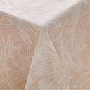 Nappe rectangle 140x240cm polycoton imprime effet lin Lorenza